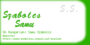 szabolcs samu business card